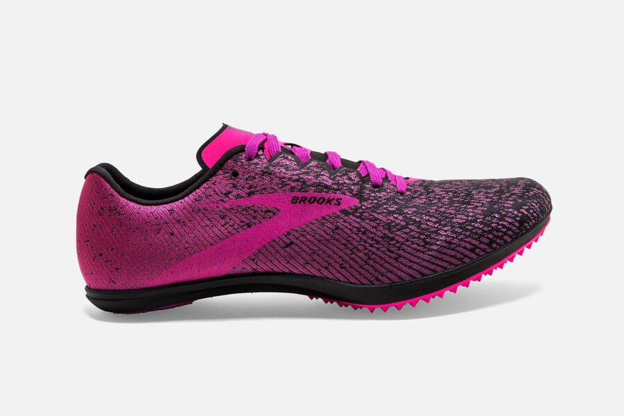 Brooks Running Shoes - Mach 19 Spikeless Spikes Womens - Pink/Black - KOS-816924